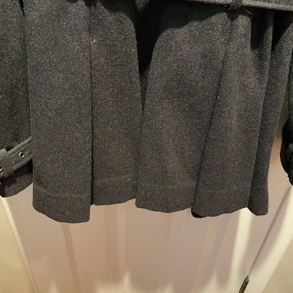 Miss Sixty Charcoal Wool Blend Coat - Picture 8 of 9